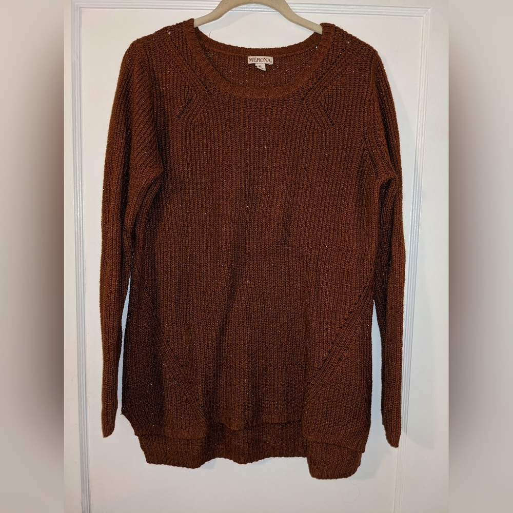 Orange Knit Sweater